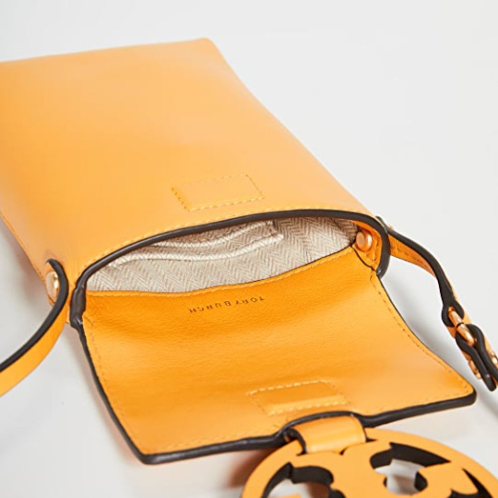 TORY BURCH Miller Phone Crossbody Bag Deep Daffodil - Picture 5 of 8